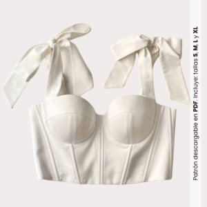 Moldes PDF Bustier dama