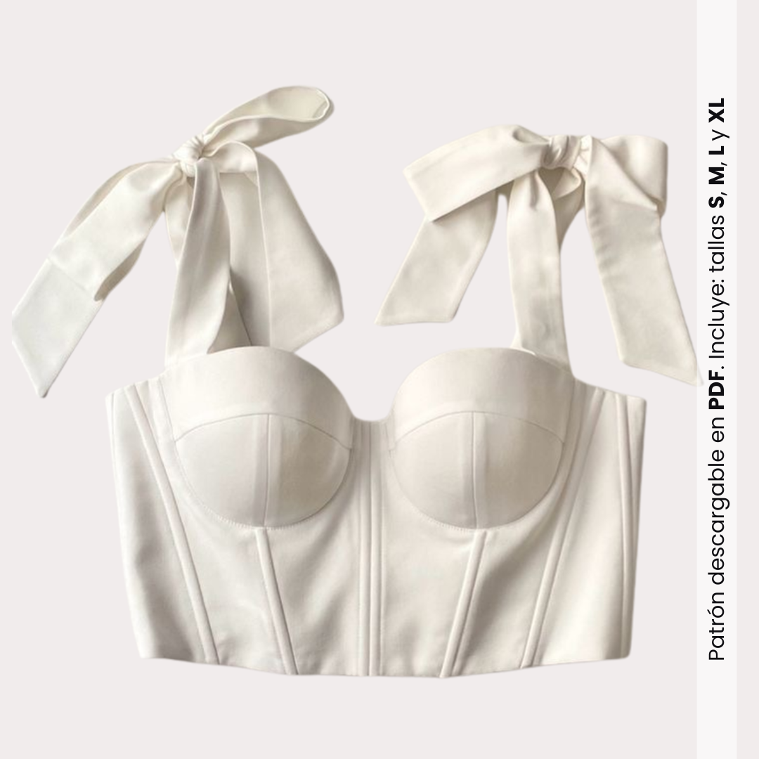 Moldes PDF Bustier dama