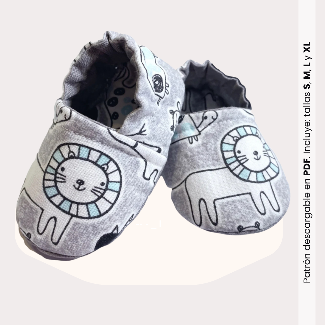 Moldes PDF Zapatitos de Bebé